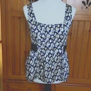 Silky pleated square neck top